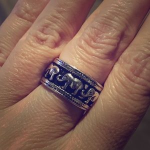 Silver Elephant Ring